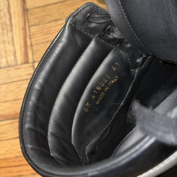 Saint Laurent Black and Gray High-Top Sneakers - Picture 9 of 14